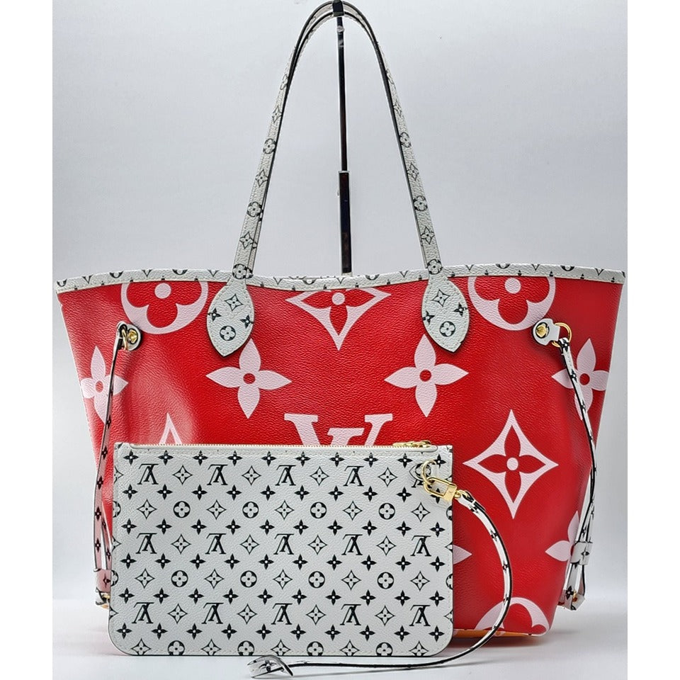 Louis Vuitton Monogram Giant  MM Canvas Tote with Pochette | Like New Condition