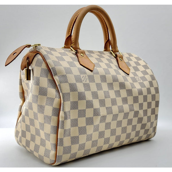 Louis Vuitton Speedy 30 Damier Azur Canvas Tote | Mint Condition