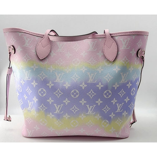 Louis Vuitton Escale Pastel Pink Neverfull MM Without Pochette In Like New Condition