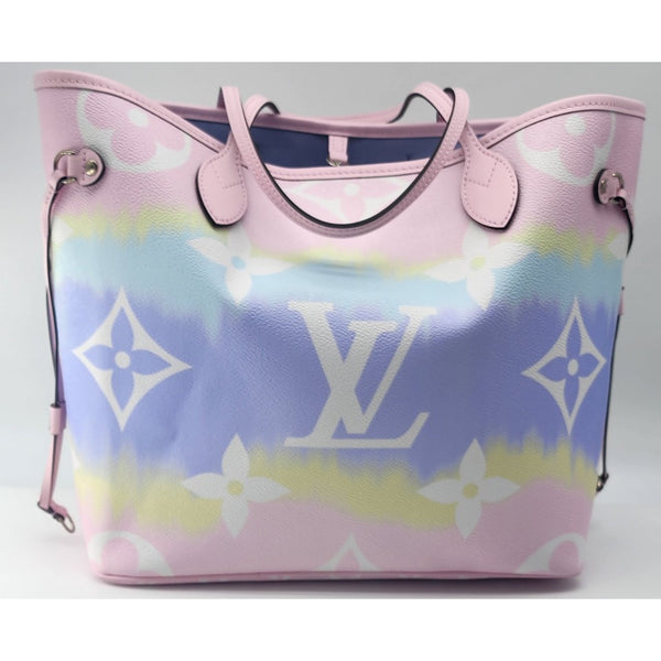 Louis Vuitton Escale Pastel Pink Neverfull MM Without Pochette In Like New Condition