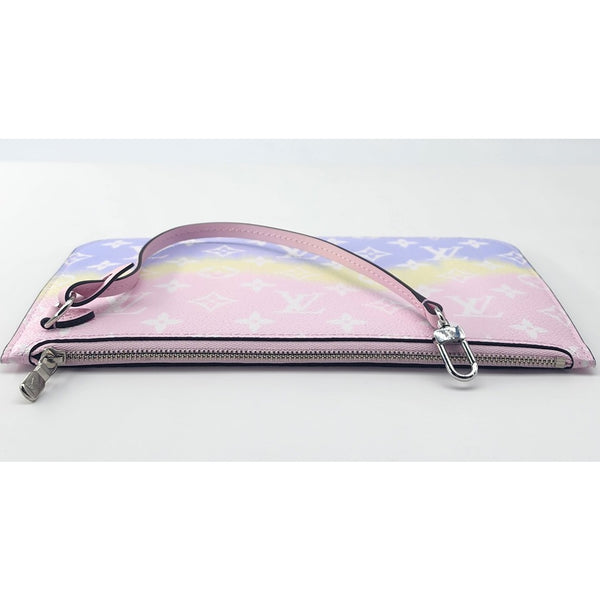 Louis Vuitton Escale Pastel Pink Neverfull MM With Pochette In Like New Condition