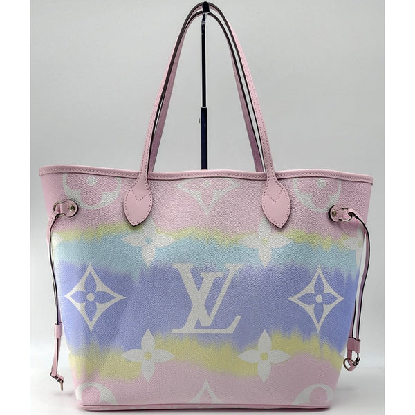 Louis Vuitton Escale Pastel Pink Neverfull MM Without Pochette In Like New Condition