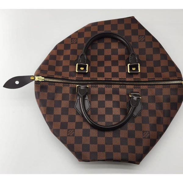 Speedy 35 Tote in Damier Ebene Canvas | Like New Condition