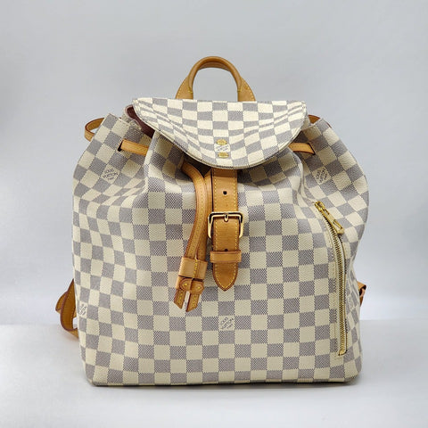 Louis Vuitton Sperone Backpack in Damier Azur Canvas | Excellent Condition