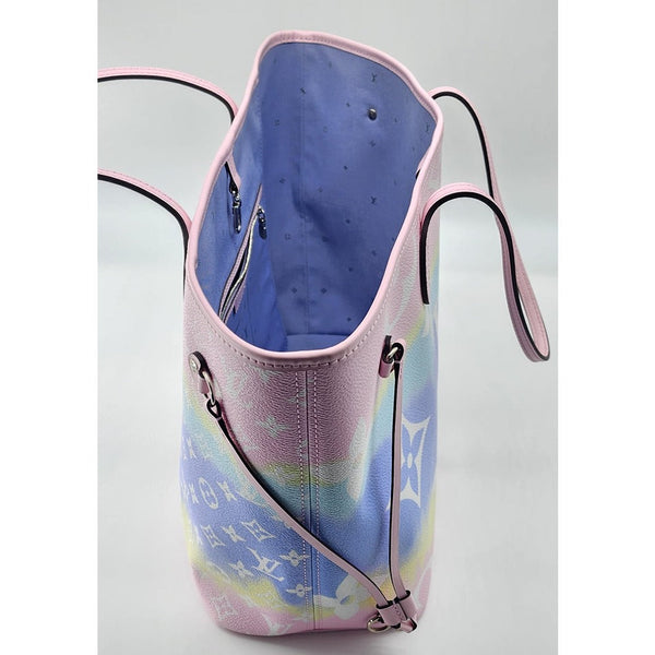 Louis Vuitton Escale Pastel Pink Neverfull MM Tote In Like New Condition
