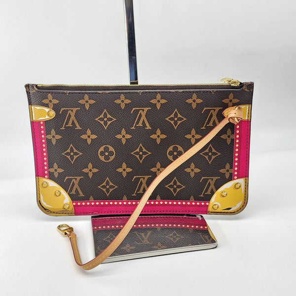 Louis Vuitton Neverfull L'oeil Screen MM Tote With Pochette In Like New Condition