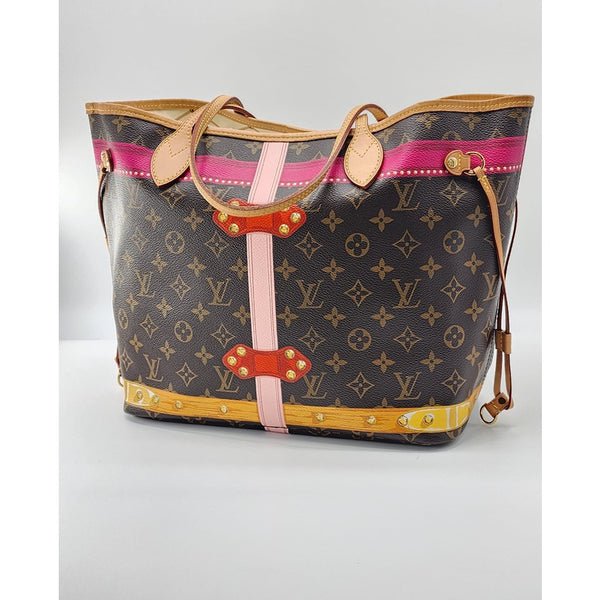 Louis Vuitton Neverfull L'oeil Screenl MM Tote In Like New Condition