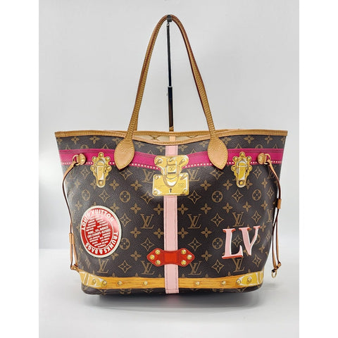 Louis Vuitton Neverfull L'oeil Screenl MM Tote In Like New Condition