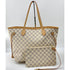 Louis Vuitton Neverfull MM Tote W/Pochette Damier Azur Canvas Super Mint Condition