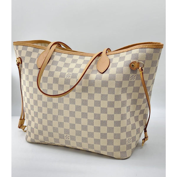 Louis Vuitton Neverfull MM Tote Damier Azur Canvas Super Mint Condition