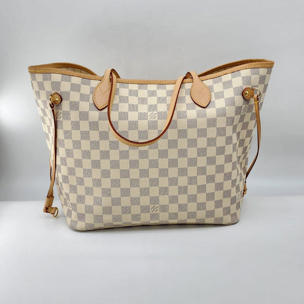 Louis Vuitton Neverfull MM Tote Damier Azur Canvas Super Mint Condition