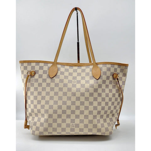 Louis Vuitton Neverfull MM Tote Damier Azur Canvas Super Mint Condition