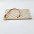 Louis Vuitton Neverfull MM Pochette Damier Azur Canvas Like New Condition