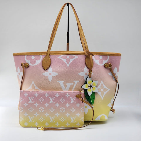 Louis Vuitton Neverfull Giant By The Pool MM Tote W/ Pochette In Mint Condition