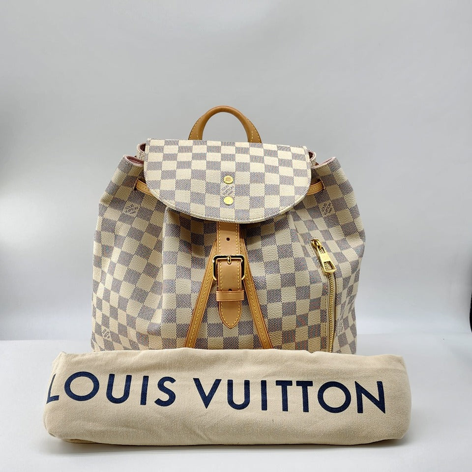 Louis Vuitton Sperone Backpack in Damier Azur Canvas | Mint Condition
