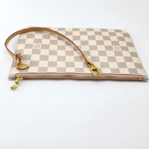 Louis Vuitton Neverfull GM Tote W/Pochette in Damier Azur Canvas Mint Condition