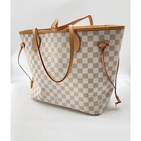 Louis Vuitton Neverfull MM Tote in Damier Azur Canvas Mint Condition