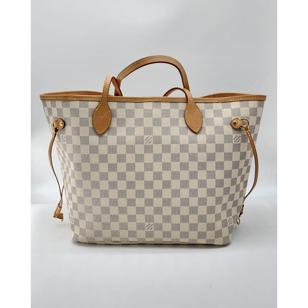 Louis Vuitton Neverfull MM Tote in Damier Azur Canvas Mint Condition