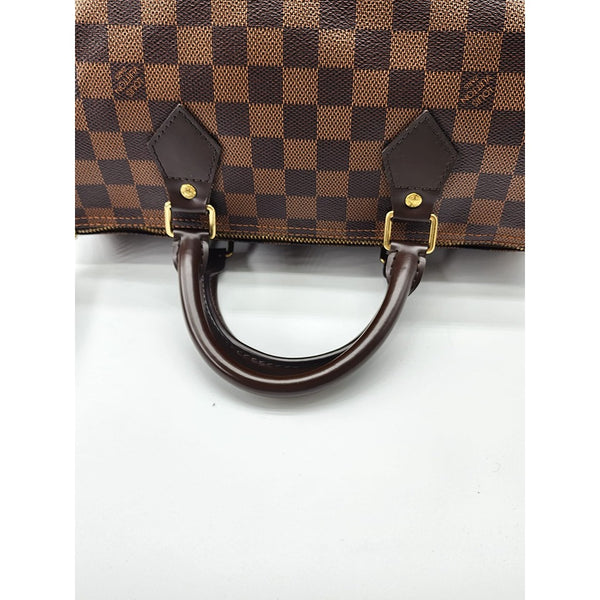 Louis Vuitton Speedy 30 Damier Ebene Canvas Tote in Like New Condition