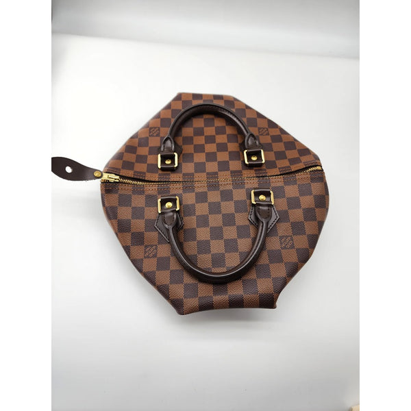 Louis Vuitton Speedy 30 Damier Ebene Canvas Tote in Like New Condition