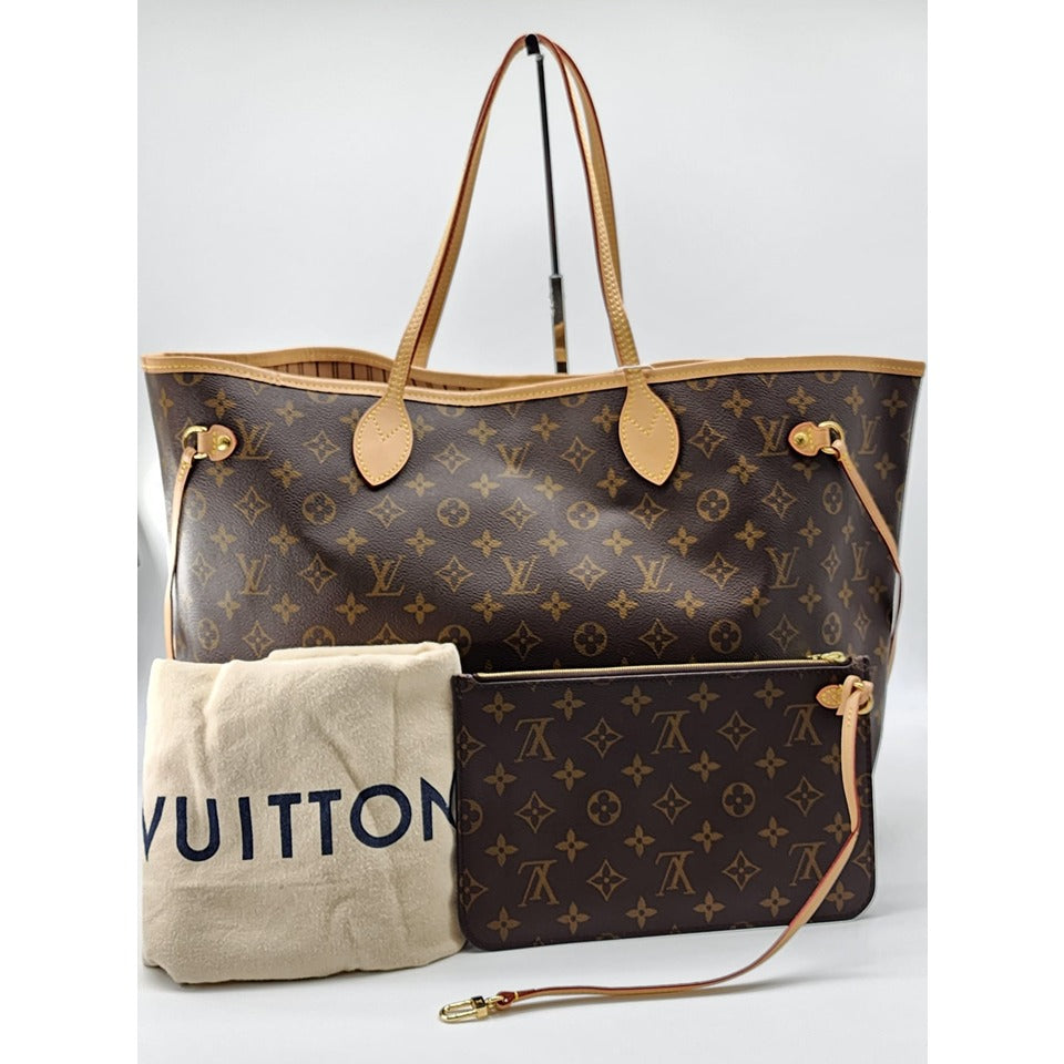 Louis Vuitton Neverfull GM Tote (with Pochette) in Monogram Canvas | Like New Condition