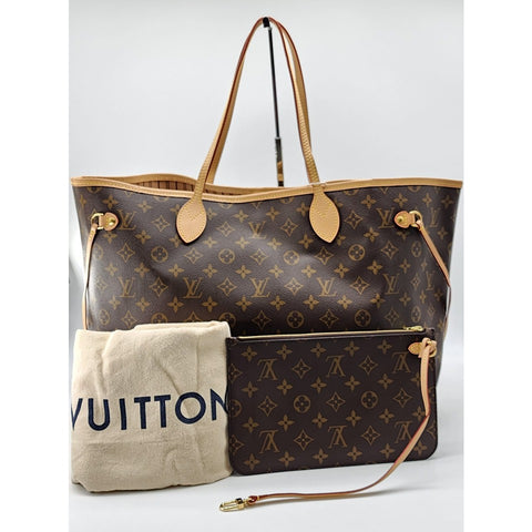 Louis Vuitton Neverfull GM Tote (with Pochette) in Monogram Canvas | Like New Condition