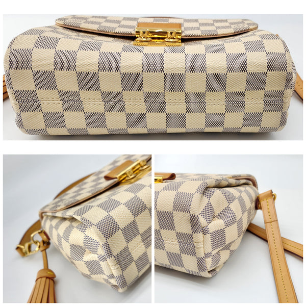 Louis Vuitton Croisette Damier Azur Canvas Crossbody Bag | Mint Condition
