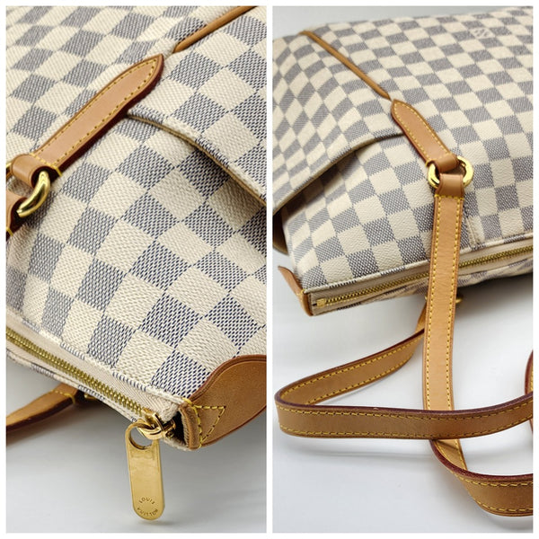 Louis Vuitton Totally MM Shoulder Bag in Damier Azur Canvas | Mint Condition