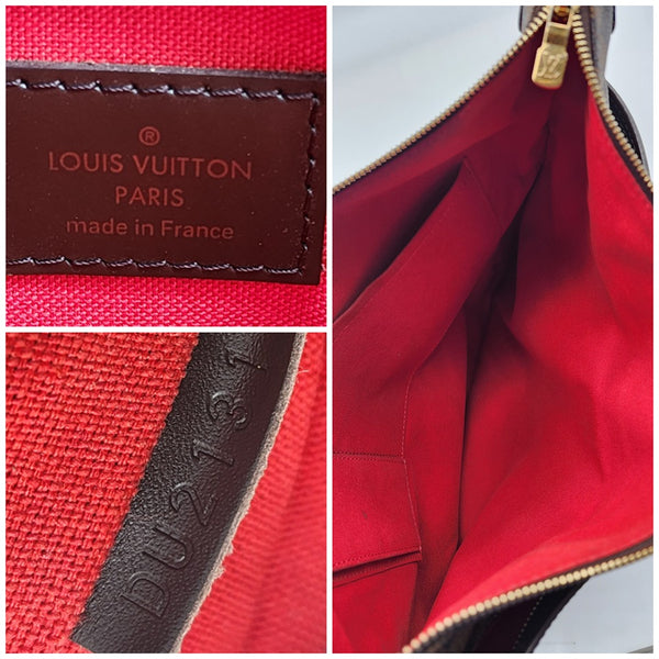 Louis Vuitton Bloomsbury GM Damier Ebene Cross Body Bag in Mint Condition