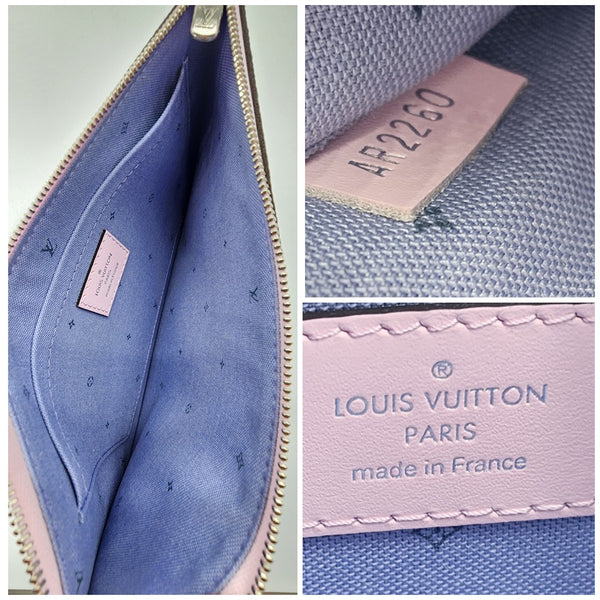 Louis Vuitton Escale Pastel Pink Neverfull MM With Pochette In Like New Condition