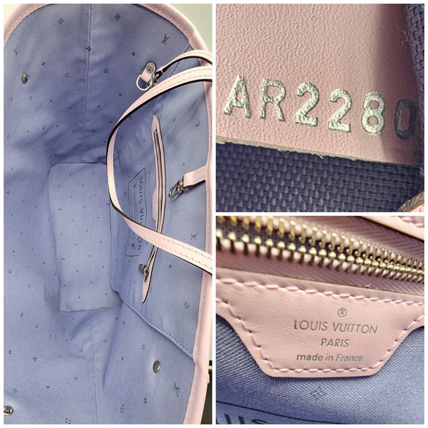 Louis Vuitton Escale Pastel Pink Neverfull MM Without Pochette In Like New Condition