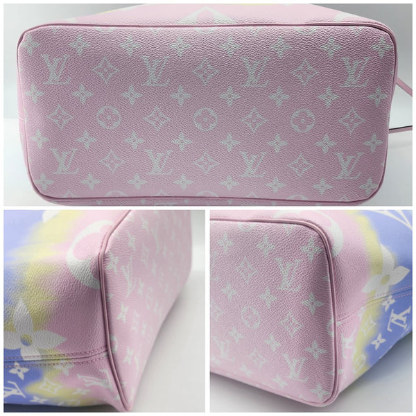 Louis Vuitton Escale Pastel Pink Neverfull MM Without Pochette In Like New Condition