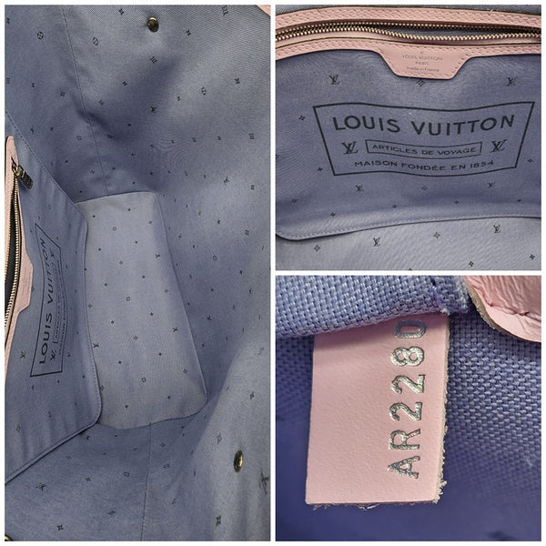 Louis Vuitton Escale Pastel Pink Neverfull MM With Pochette In Like New Condition
