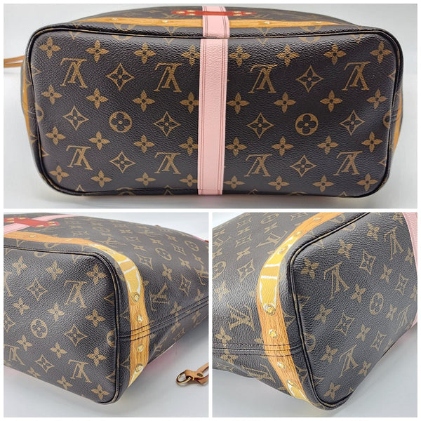 Louis Vuitton Neverfull L'oeil Screenl MM Tote In Like New Condition