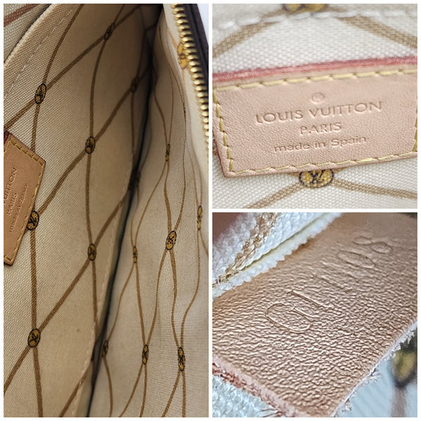 Louis Vuitton Neverfull L'oeil Screenl MM Pochette In Like New Condition