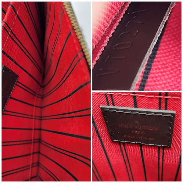 Louis Vuitton Neverfull GM Pochette in Damier Ebene | Good Condition