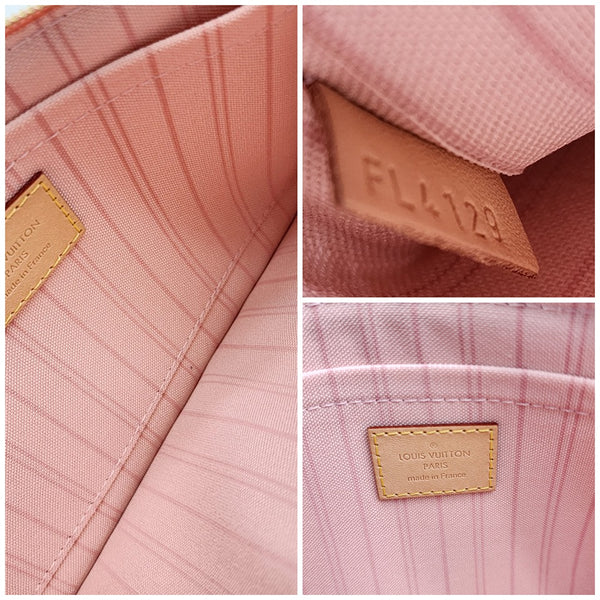 Louis Vuitton Neverfull GM Tote W/Pochette in Damier Azur Canvas Mint Condition