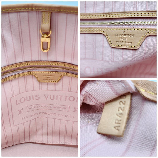 Louis Vuitton Neverfull MM Tote in Damier Azur Canvas Mint Condition