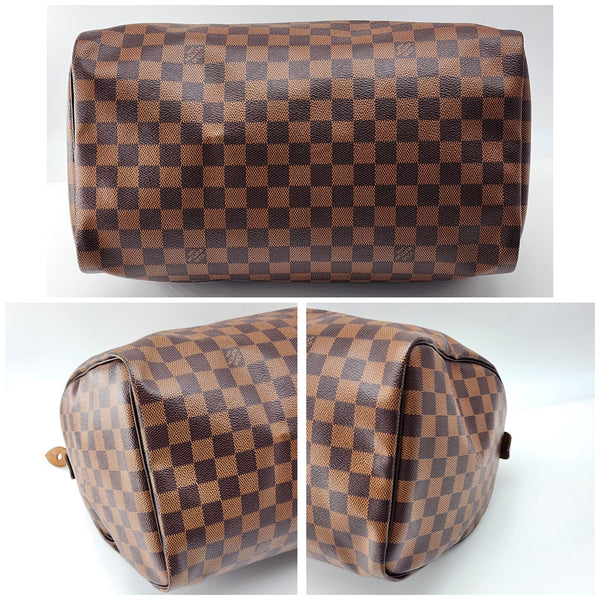 Louis Vuitton Speedy 35 Tote in Damier Ebene Canvas | Mint Condition