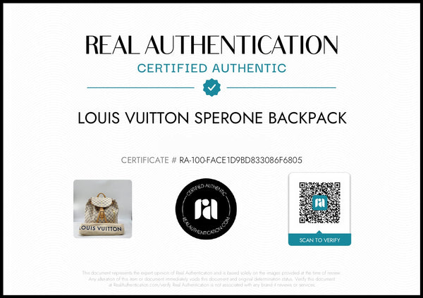 Louis Vuitton Sperone Backpack in Damier Azur Canvas | Mint Condition