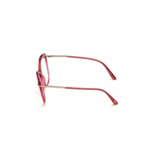 Tom Ford FT5705-B-066-56 Shiny Red Blue Filter Eyeglasses