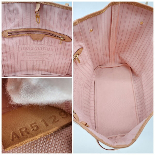 Louis Vuitton Neverfull MM Tote in Damier Azur | Mint Condition