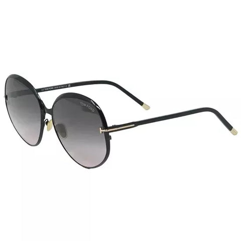 Tom Ford Yvette FT0913 01B Round Sunglasses