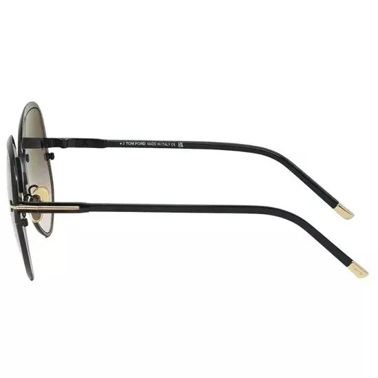 Tom Ford Yvette FT0913 01B Round Sunglasses