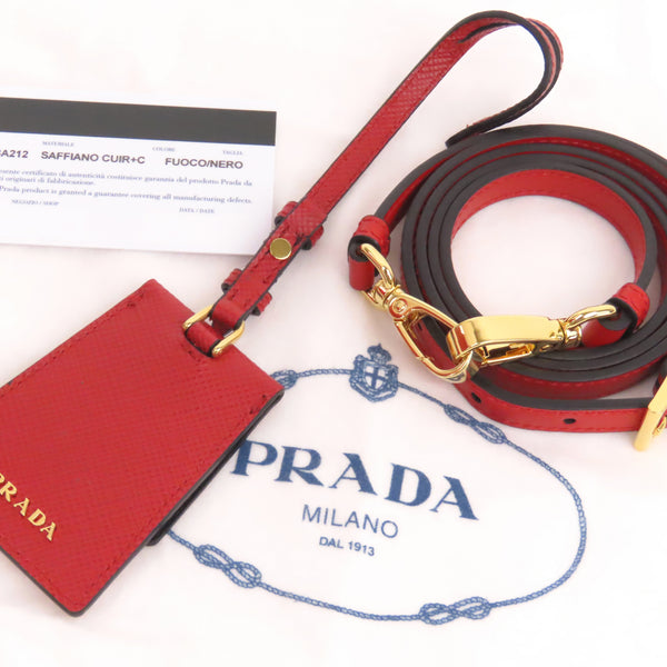 Prada Saffiano Cuir Panier Double Bucket Bag
