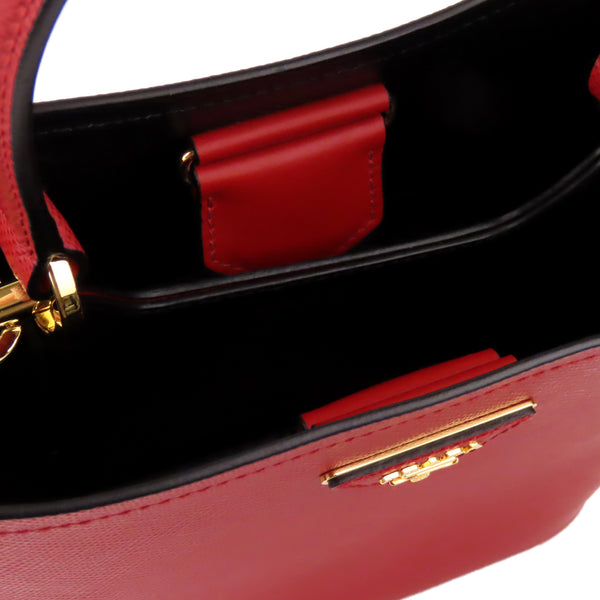 Prada Saffiano Cuir Panier Double Bucket Bag
