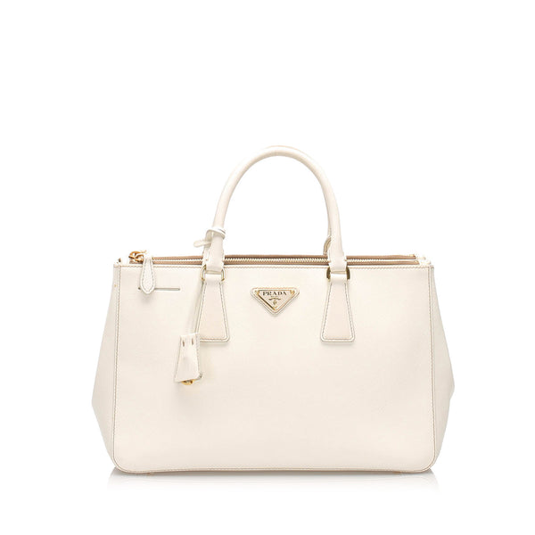 Prada Saffiano Galleria Double Zip Handbag