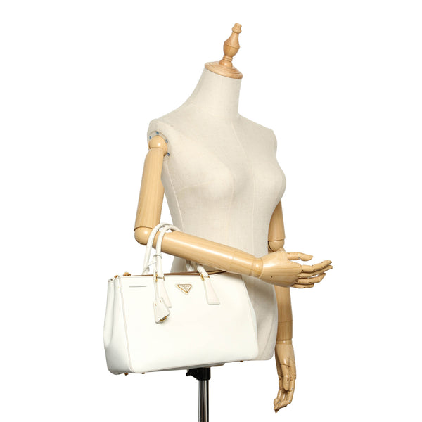 Prada Saffiano Galleria Double Zip Handbag