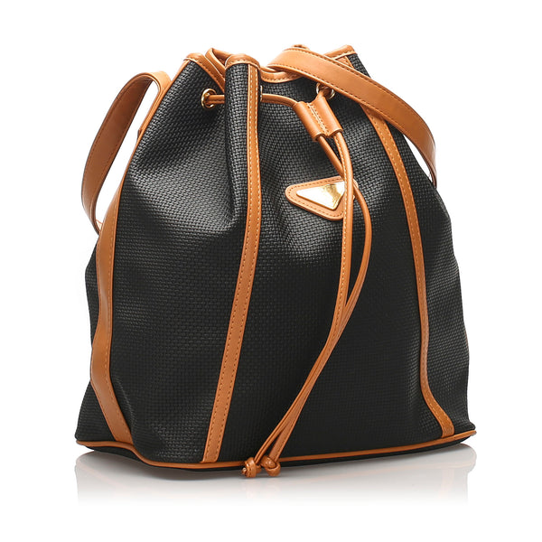 YSL Drawstring PVC Bucket Bag