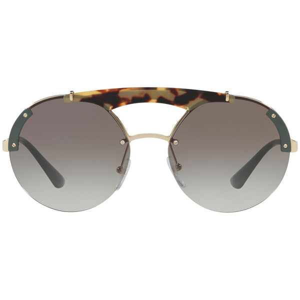 Prada Round Women's Sunglasses w/Grey Gradient Lens PR52US SZ60A7